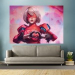 NieR Automata Valentine  Wand-Kunstdruck Riesenposter 