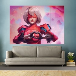 NieR Automata Valentine  Block Giant Wall Art Poster (P-2007)