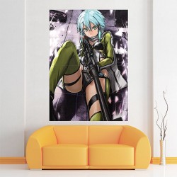 Sinon Sword Art Online Block Giant Wall Art Poster (P-2011)