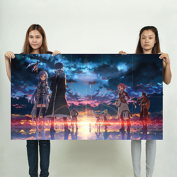 Sword Art Online Game Block Giant Wall Art Poster