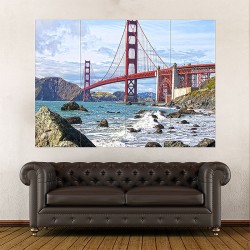 The Golden Gate Bridge  Wand-Kunstdruck Riesenposter (P-2016)