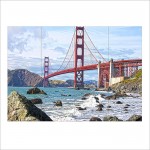 โปสเตอร์ ขนาดใหญ่ สะพานโกลเดนเกต The Golden Gate Bridge