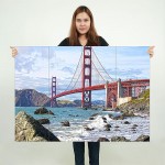 โปสเตอร์ ขนาดใหญ่ สะพานโกลเดนเกต The Golden Gate Bridge