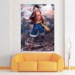 Luffy  One Piece Wand-Kunstdruck Riesenposter 