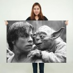 Star Wars Luke Skywalker und Yoda Wand-Kunstdruck Riesenposter