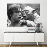 Star Wars Luke Skywalker und Yoda Wand-Kunstdruck Riesenposter