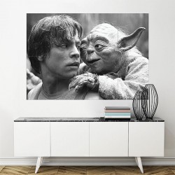 Star Wars Luke Skywalker und Yoda Wand-Kunstdruck Riesenposter (P-2030)