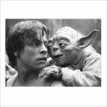 Star Wars Luke Skywalker und Yoda Wand-Kunstdruck Riesenposter