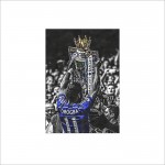 Didier Drogba Chelsea Football Club Block Giant Wall Art Poster