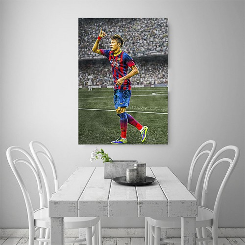 Neymar Barcelona Block Giant Wall Art Poster