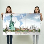 Art Artwork Artistic City Cities Fantasy Architecture Building Wand-Kunstdruck Riesenposter 