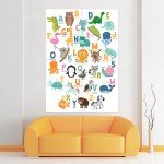 Animal Alphabet for Kid Block Giant Wall Art Poster