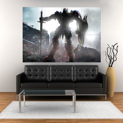 Transformers the Last Knight Optimus Prime Block Giant Wall Art Poster (P-2067)