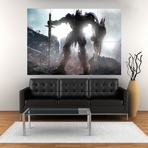 Transformers the Last Knight Optimus Prime Block Giant Wall Art Poster