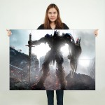 Transformers the Last Knight Optimus Prime Block Giant Wall Art Poster