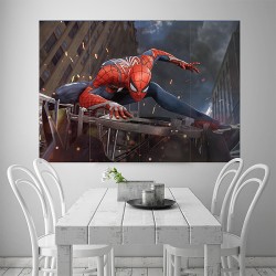 Spider Man PS4 Block Giant Wall Art Poster (P-2072)