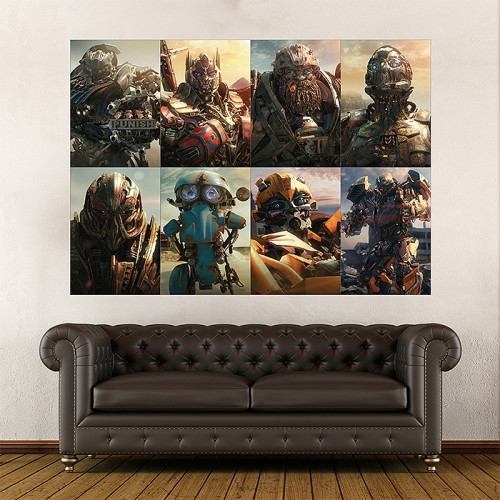 Transformers 5 The Last Knight Characters Block Giant Wall Art Poster