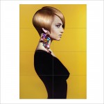 Beautiful Short Hairstyles Block Giant Wall Art Poster