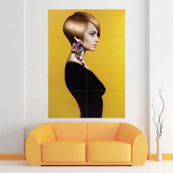 Beautiful Short Hairstyles Block Giant Wall Art Poster (P-2081)