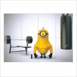 Bodybuilder Minion Despicable Me 3  Wand-Kunstdruck Riesenposter