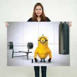 Bodybuilder Minion Despicable Me 3  Wand-Kunstdruck Riesenposter