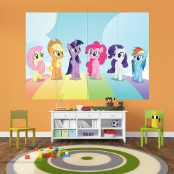 My Little Pony the Movie 2017 Block Giant Wall Art Poster (P-2086)