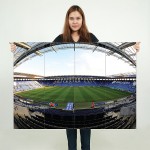 Leicester City King Power Stadium Block Giant Wall Art Poster