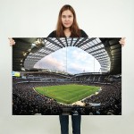 โปสเตอร์ ขนาดใหญ่ Man City Etihad Stadium Manchester MCFC FC 2