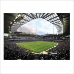 โปสเตอร์ ขนาดใหญ่ Man City Etihad Stadium Manchester MCFC FC 2