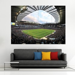 Man City Etihad Stadium Manchester MCFC FC 2 Block Giant Wall Art Poster (P-2097)