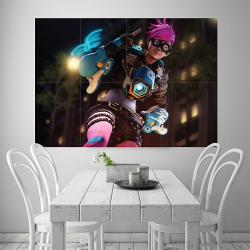 Punk Tracer Overwatch  Wand-Kunstdruck Riesenposter