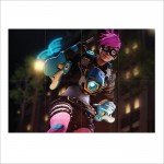 Punk Tracer Overwatch  Wand-Kunstdruck Riesenposter