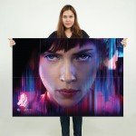 Ghost in the Shell Scarlett Johansson  Wand-Kunstdruck Riesenposter