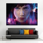 Ghost in the Shell Scarlett Johansson  Wand-Kunstdruck Riesenposter