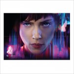 Ghost in the Shell Scarlett Johansson  Wand-Kunstdruck Riesenposter