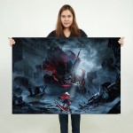 God Eater 2 Rage Burst Video Game  Wand-Kunstdruck Riesenposter