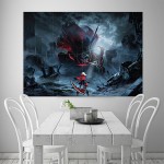 God Eater 2 Rage Burst Video Game  Wand-Kunstdruck Riesenposter