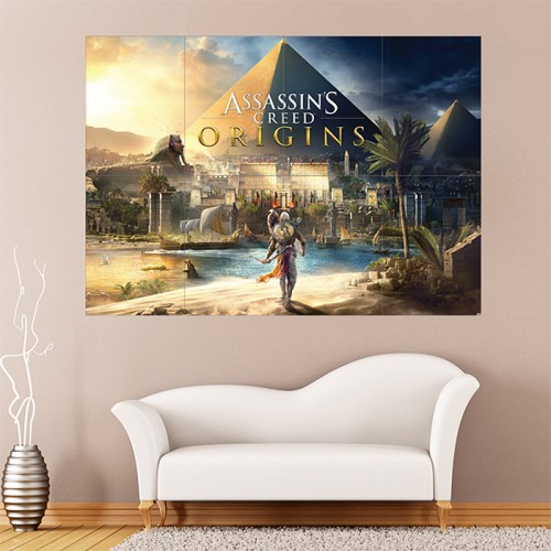 Assassins Creed Origins 2017 Block Giant Wall Art Poster