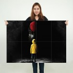 It 2017 Horror Movie  Wand-Kunstdruck Riesenposter