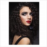 Curly Hair  Wand-Kunstdruck Riesenposter 