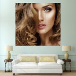 Medium Length Wavy Hairstyles  Wand-Kunstdruck Riesenposter 