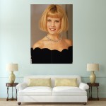 Blonde Chin Bob Hairstyle  Block Giant Wall Art Poster