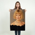 Blonde Chin Bob Hairstyle  Block Giant Wall Art Poster