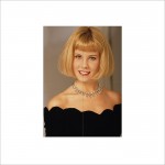 Blonde Chin Bob Hairstyle  Block Giant Wall Art Poster