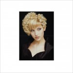 Blonde Very Short Permed Hairstyle  Wand-Kunstdruck Riesenposter 