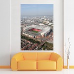 Old trafford stadium manchester united  Block Giant Wall Art Poster