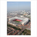 Old trafford stadium manchester united  Block Giant Wall Art Poster