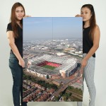 Old trafford stadium manchester united  Block Giant Wall Art Poster