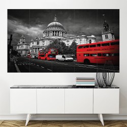 London United Kingdom  Block Giant Wall Art Poster (P-2162)