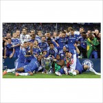 Chelsea Football Club Champion  Block Giant Wall Art Poster 